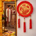 Shadi Wala Ghar Wedding Decoration Hanging | Marriage Entrance Door Decor for Indian Wedding Functions