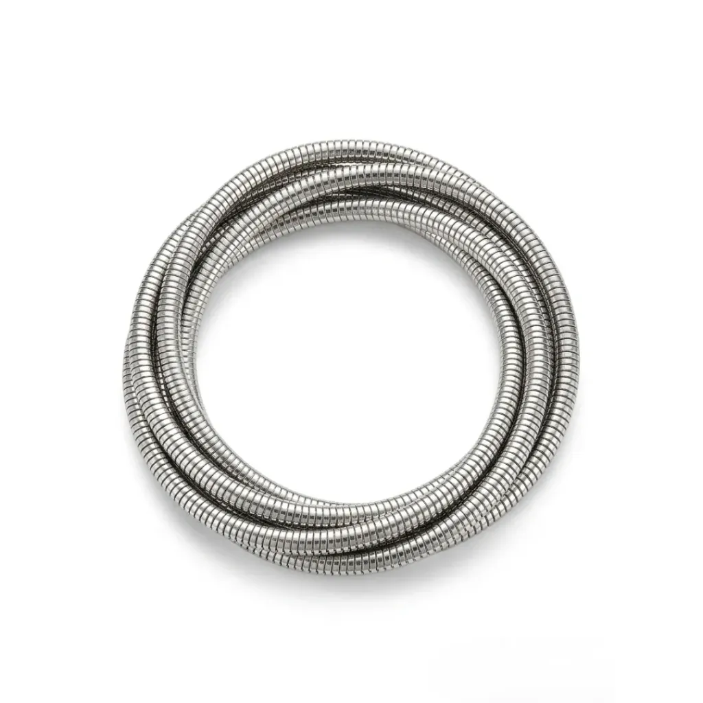 Premium Silver Snake Chain Wrap Bracelet for Women | Multi Layer Coil Design | Flexible Adjustable Bracelet | Stylish Minimal Jewelry for Girls & Women